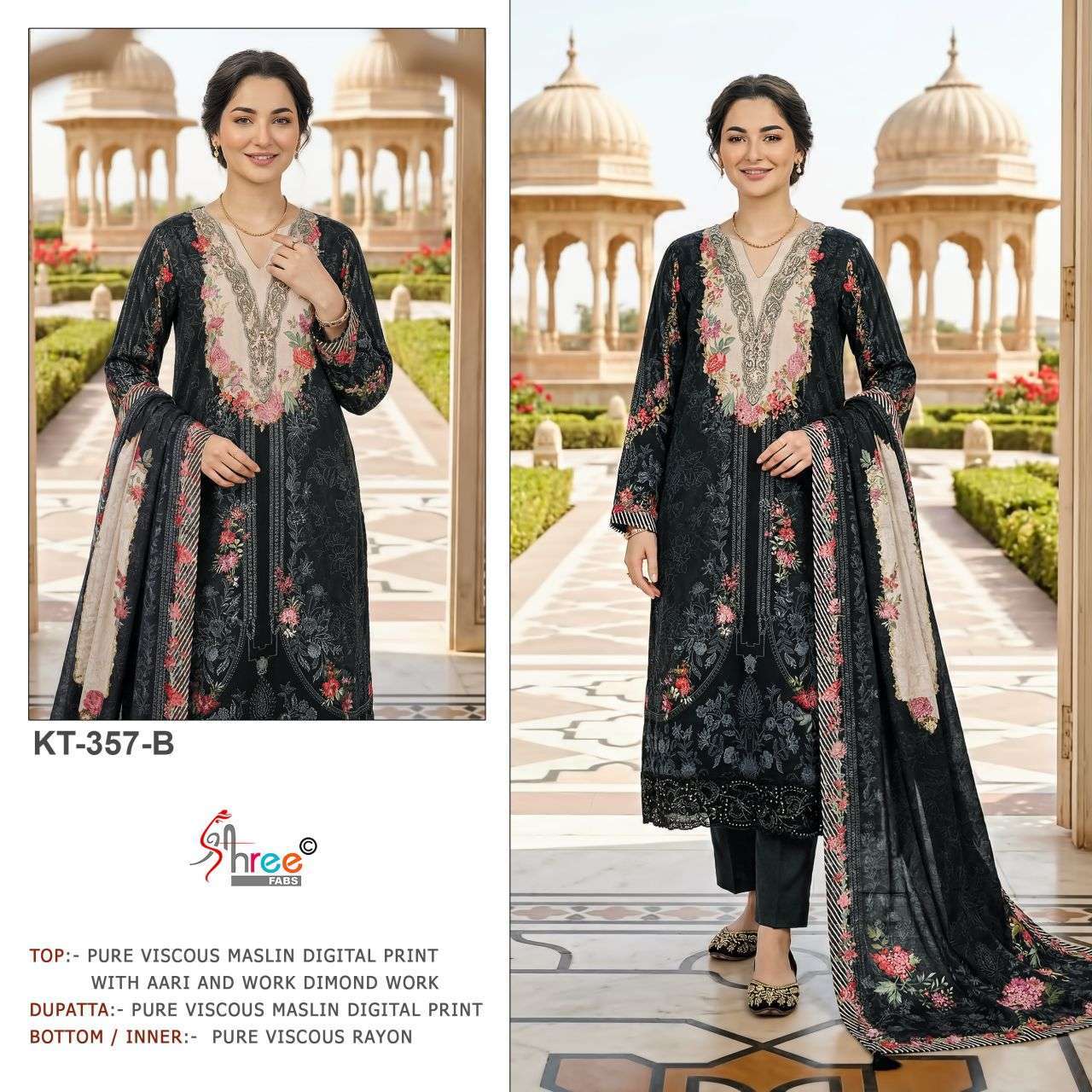SHREE FAB KT 357 MUSLIN PRINTED SALWER KAMEEZ BEST RATE 2026