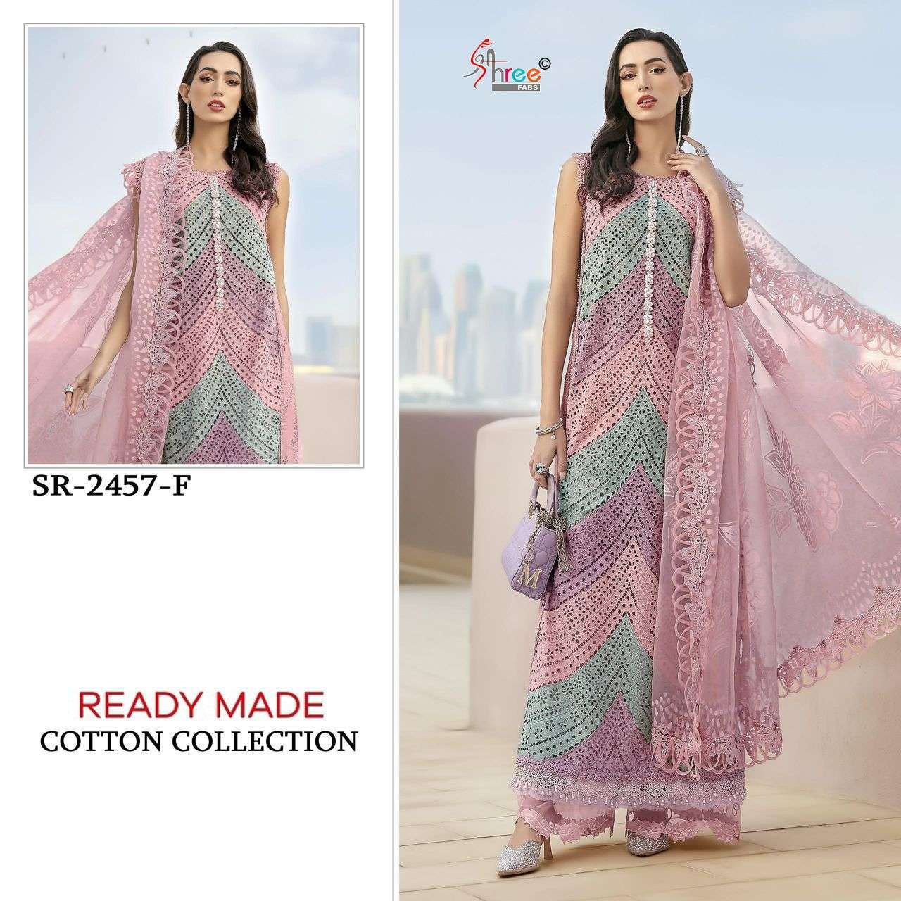 SHREE FAB MARIA B 2457 COTTON PAKISTANI READYMADE SALWER KAMEEZ BEST RATE 2026