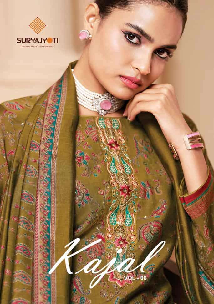 SURYAJYOTI KAJAL VOL 6 PURE MODAL SILK SUIT WHOLESALER BEST RATE 