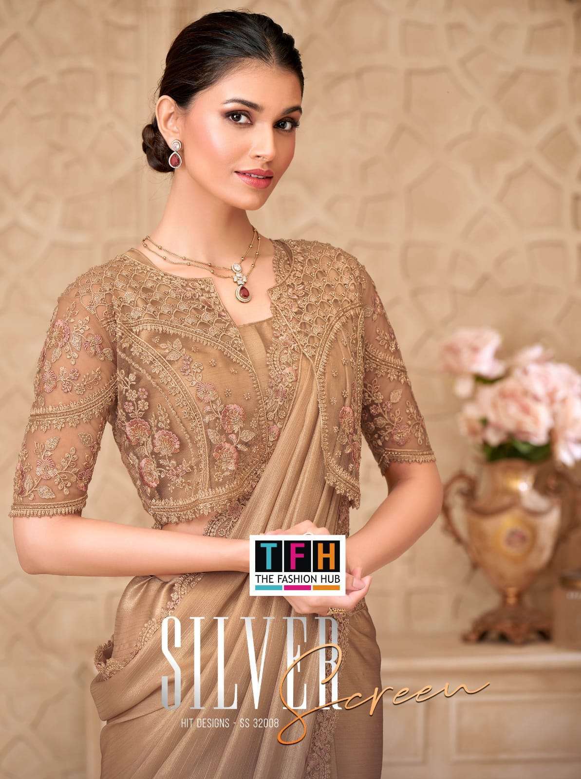 TFH SILVER SCREEN 32008 COLOURS PARTY WEAR SAREE COLLECTION BEST RATE 2026