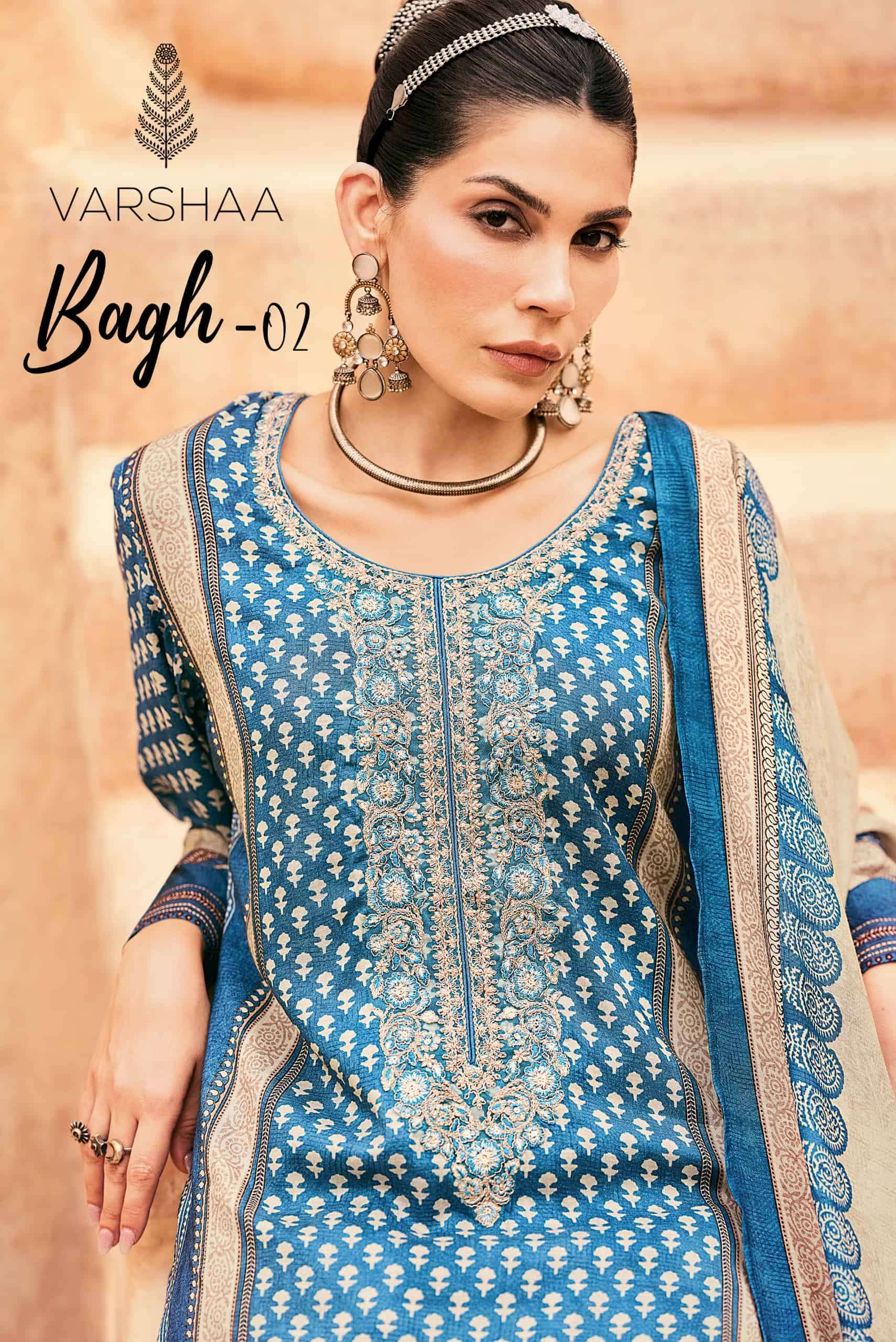 VARSHA FASHION BAGH VOL 2 VISCOSE MUSLIN LADIES SUIT WHOLESALER BEST RATE 2026