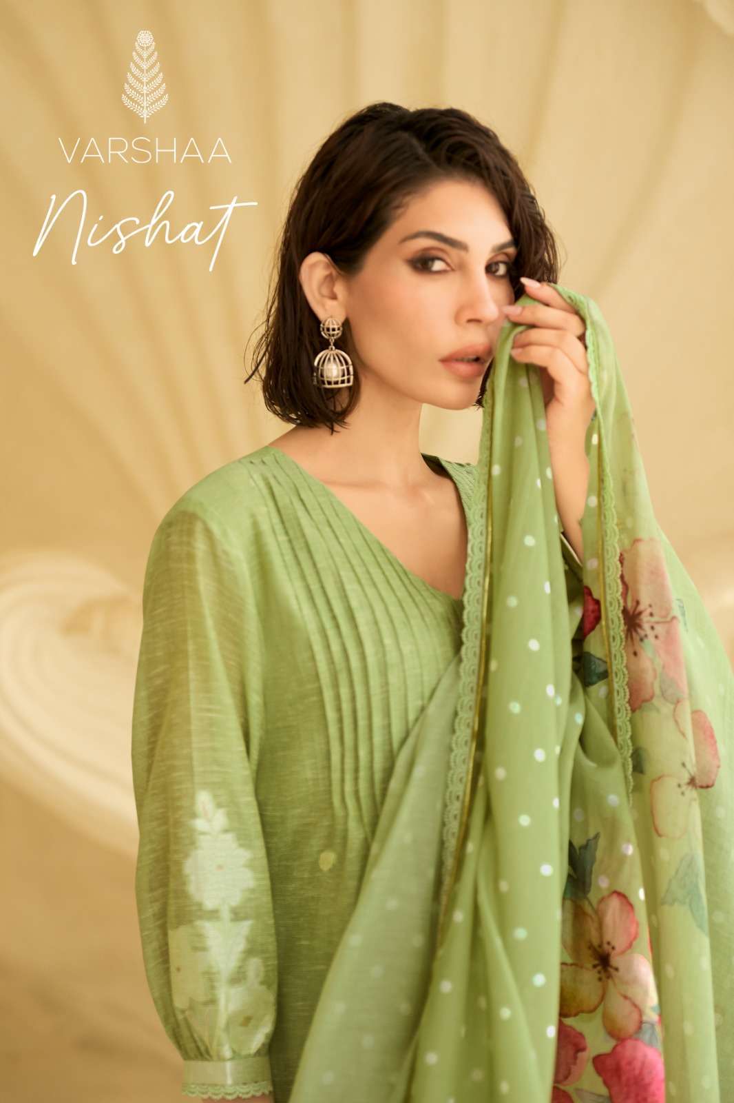 VARSHA FASHION NISHAT LINEN WOVEN HANDWORK SALWER KAMEEZ BEST RATE DEALER 2026