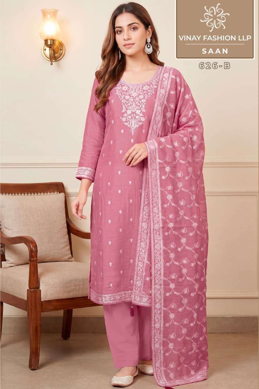 VINAY FASHION SAAN VISCOSE MUSLIN FANCY HEAVY WORK SALWER KAMEEZ BEST RATE 2026