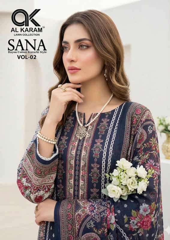 AL KARAM SANA VOL 2 RAYON SALWER KAMEEZ BEST RATE DEALER 2026