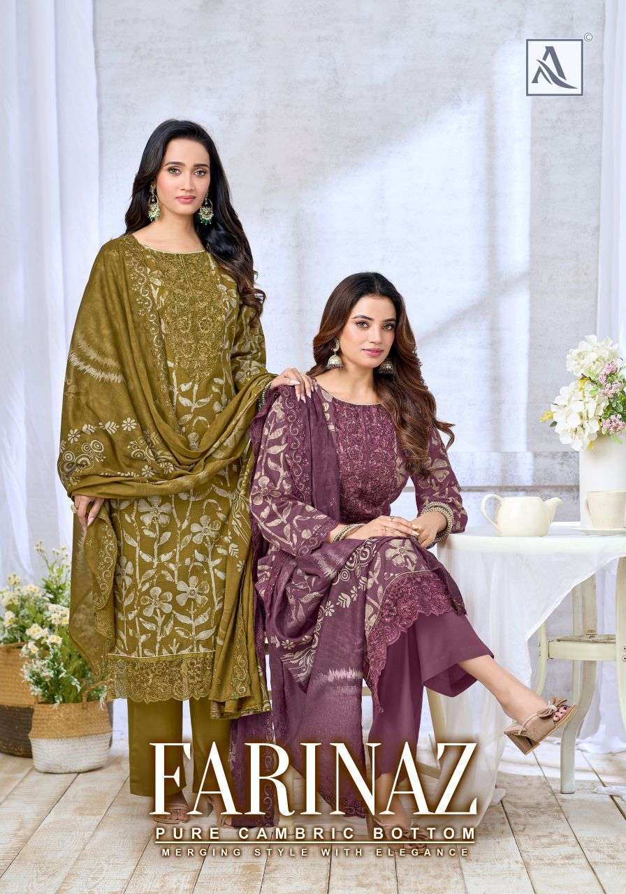 ALOK SUIT FARINAZ CAMBRIC COTTON SALWER KAMEEZ BEST RATE DEALER 2026