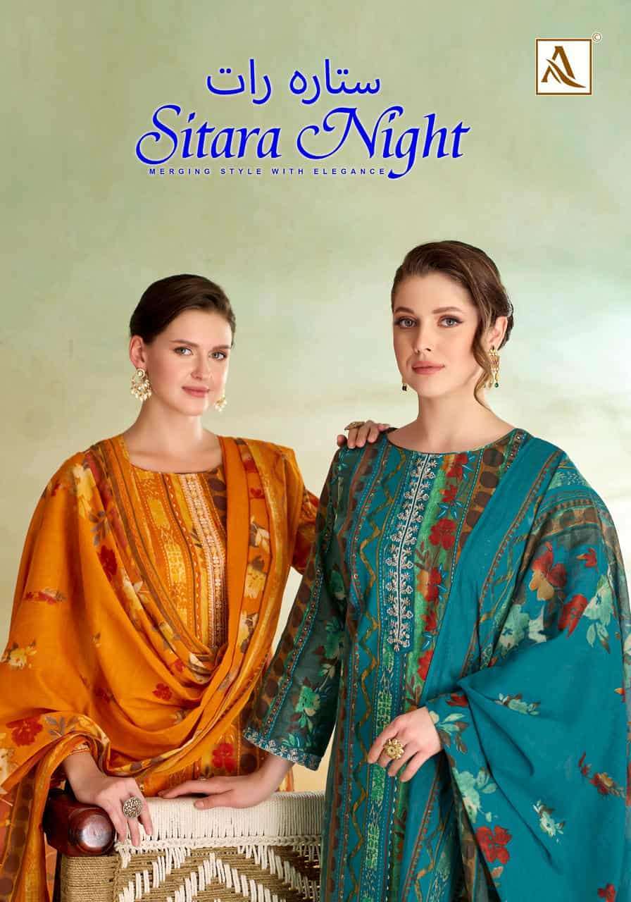 ALOK SUIT SITARA NIGHT PURE ZAM COTTON SALWER KAMEEZ BEST RATE DEALER 