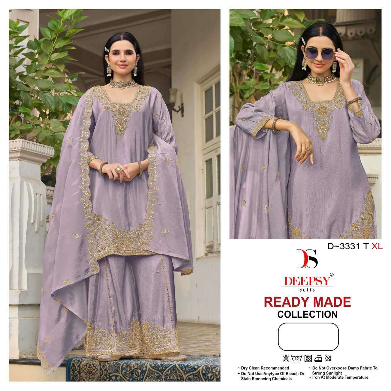 DEEPSY SUIT 3331 COLORS VISCOSE TISSUE SILK HEAVY BEATS WORK READYMADE SUIT WHOLESALER 