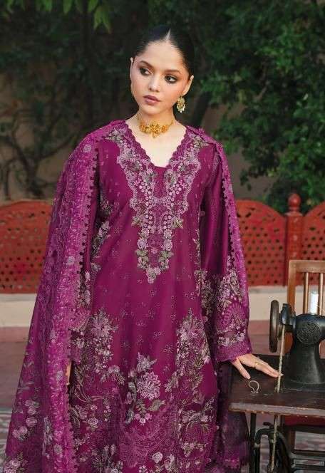DEEPSY SUIT ELAF PREMIUM VOL 4 COTTON PAKISTANI SELF EMBROIDERY SUIT WHOLESALER 