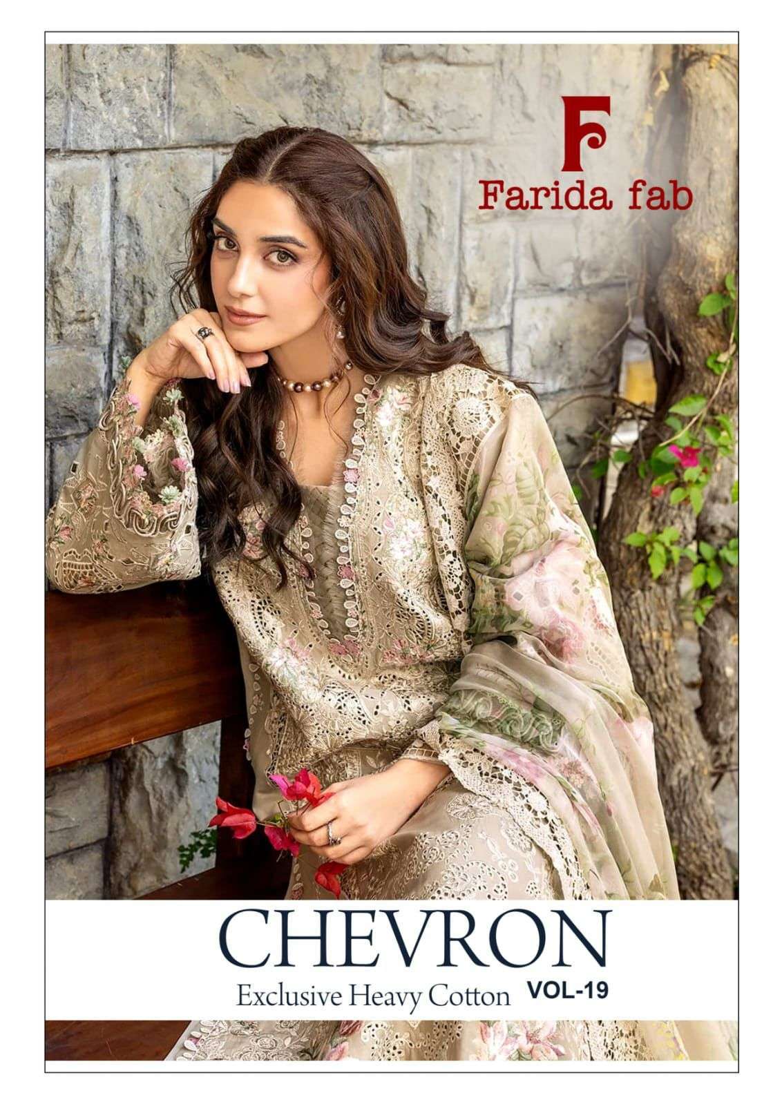 FARIDA FAB CHEVRON VOL 19 DESIGNER PAKISTANI SUIT WHOLESALER 2026