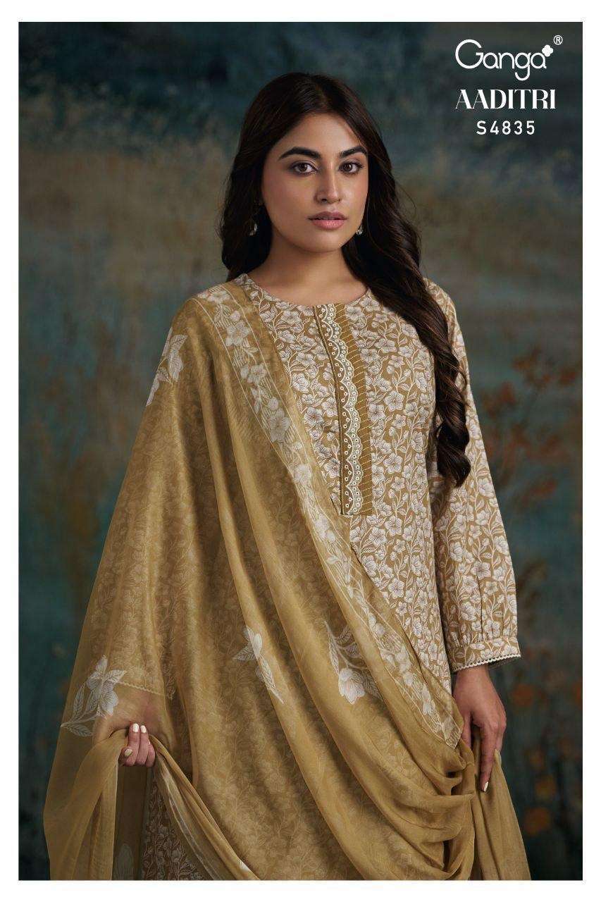 GANGA FASHION AADITRI 4835 COLORS COTTON PRINTED SUMMER WEAR COLLECTION BEST RATE DEALER 