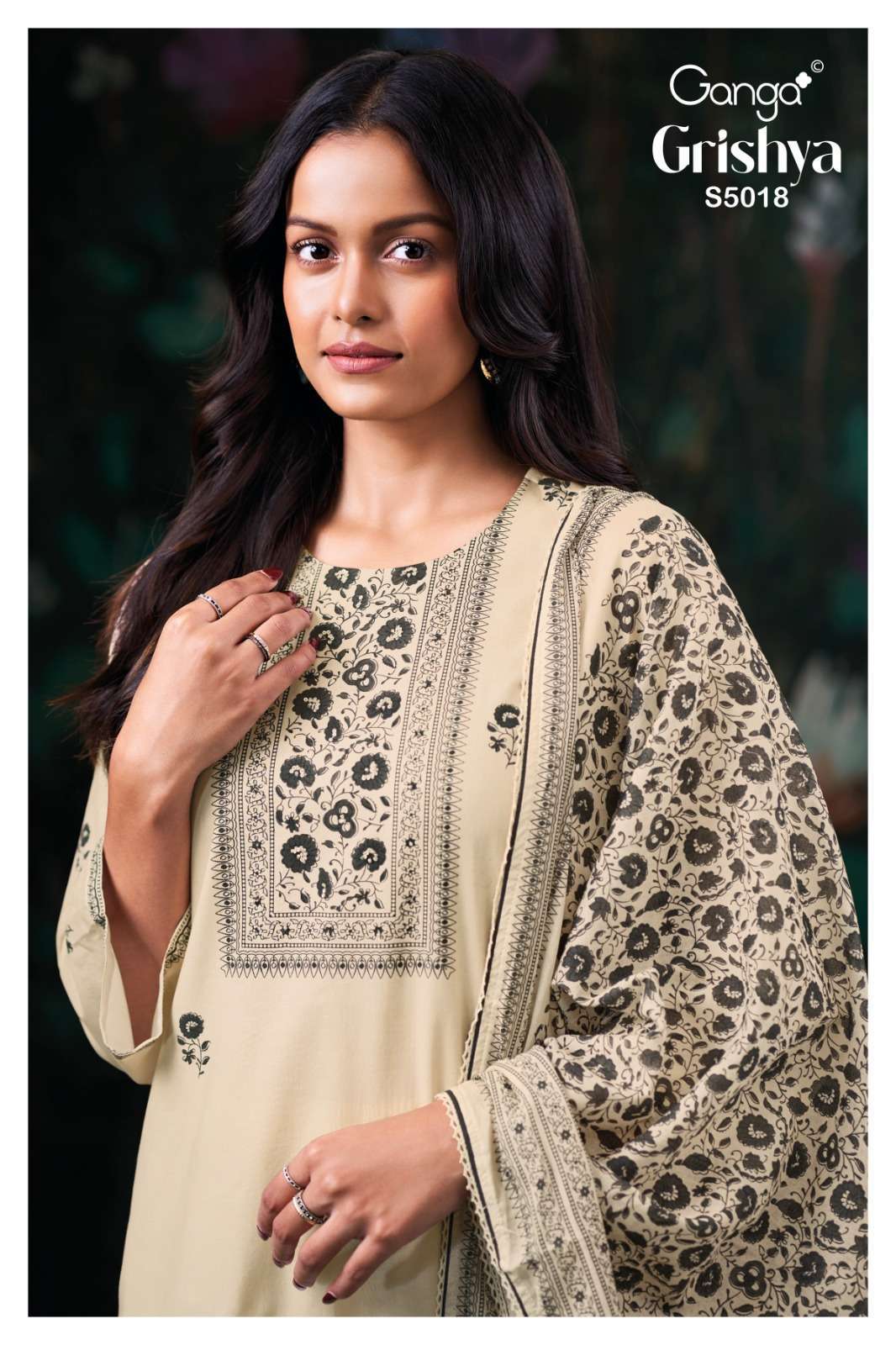 GANGA FASHION GRISHYA 5018 FANCY HANDWORK PRINTED COTTON SALWER KAMEEZ BEST RATE 2026