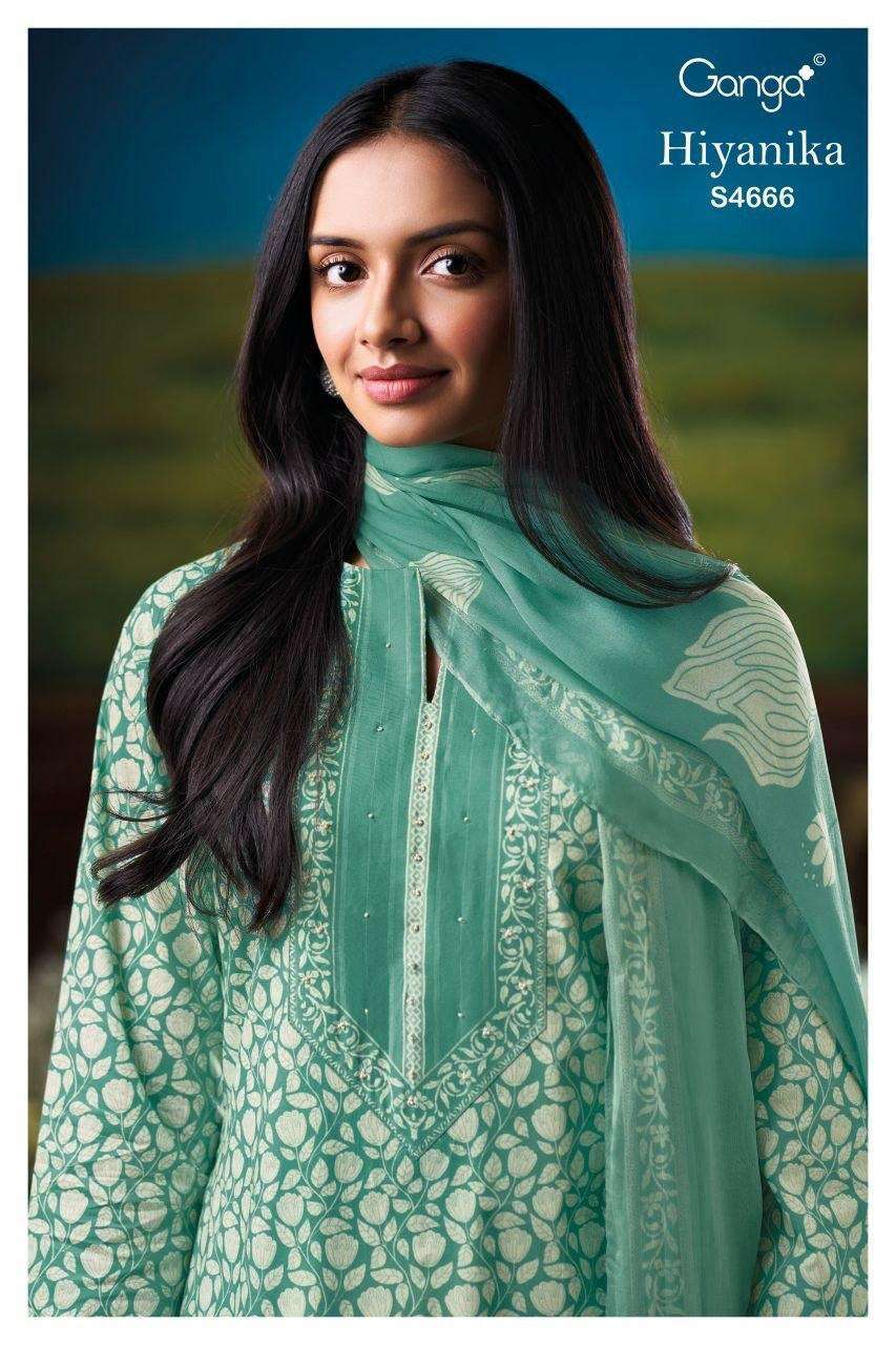 GANGA FASHION HIYANIKA 4666 COTTON PRINTED CASUAL WEAR SALWER KAMEEZ BEST RATE 2026