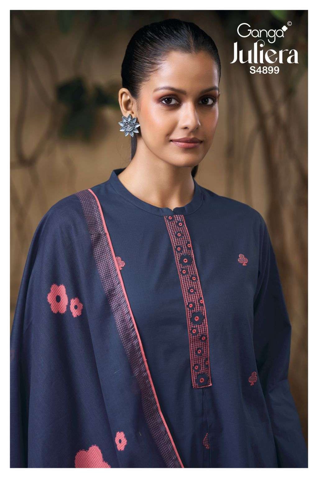 GANGA FASHION JULIERA 4899 COLORS COTTON EMBRODERED SALWER KAMEEZ BEST RATE 2026