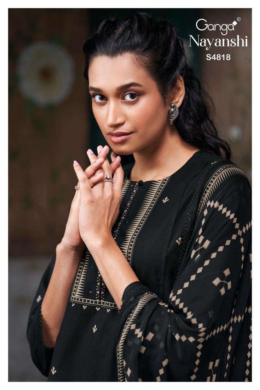 GANGA FASHION NAYANSHI 4818 COTTON PRINTED DESIGNER SALWER KAMEEZ BEST RATE 
