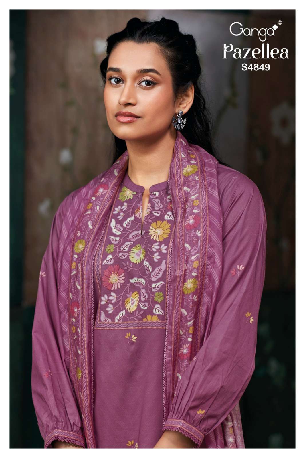 GANGA PAZELLEA 4849 PREMIUM COTTON PRINTED SALWER KAMEEZ BEST RATE 2026
