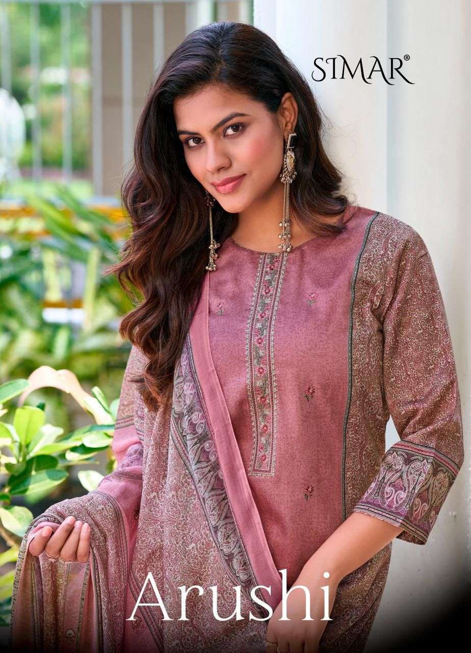 GLOSSY ARUSHI FANCY EMBROIDERED SALWER KAMEEZ BEST RATE 