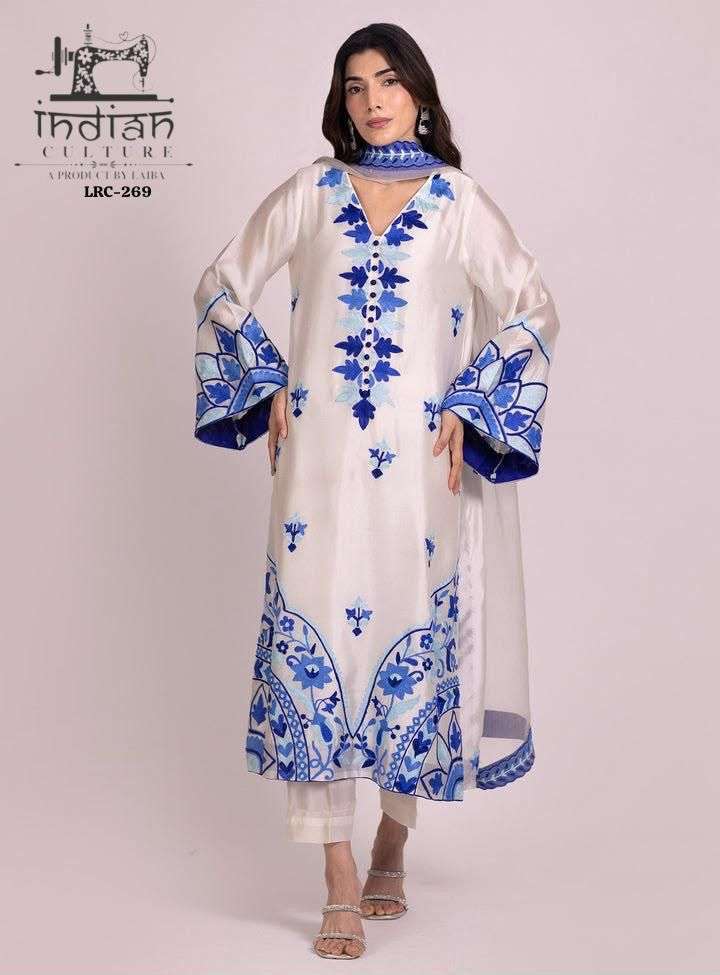 INDIAN CULTURE LRC 269 PURE COTTON READY MADE 3 PCS SET WHOLESALER BEST RATE 