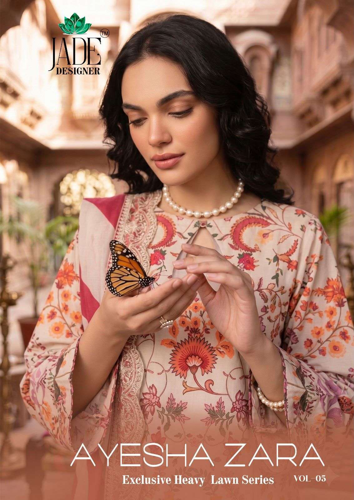 JADE AYESHA ZARA VOL 5 LAWN COTTON SUIT WHOLESALER BEST RATE 