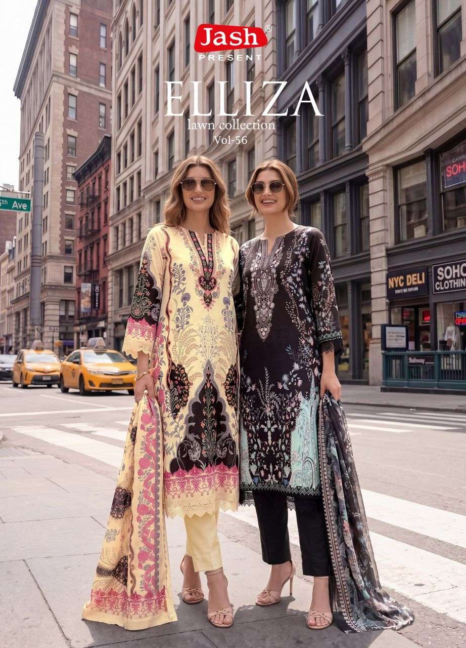 JASH ELLIZA VOL 56 PURE COTTON PRINTED SALWER KAMEEZ BEST RATE 
