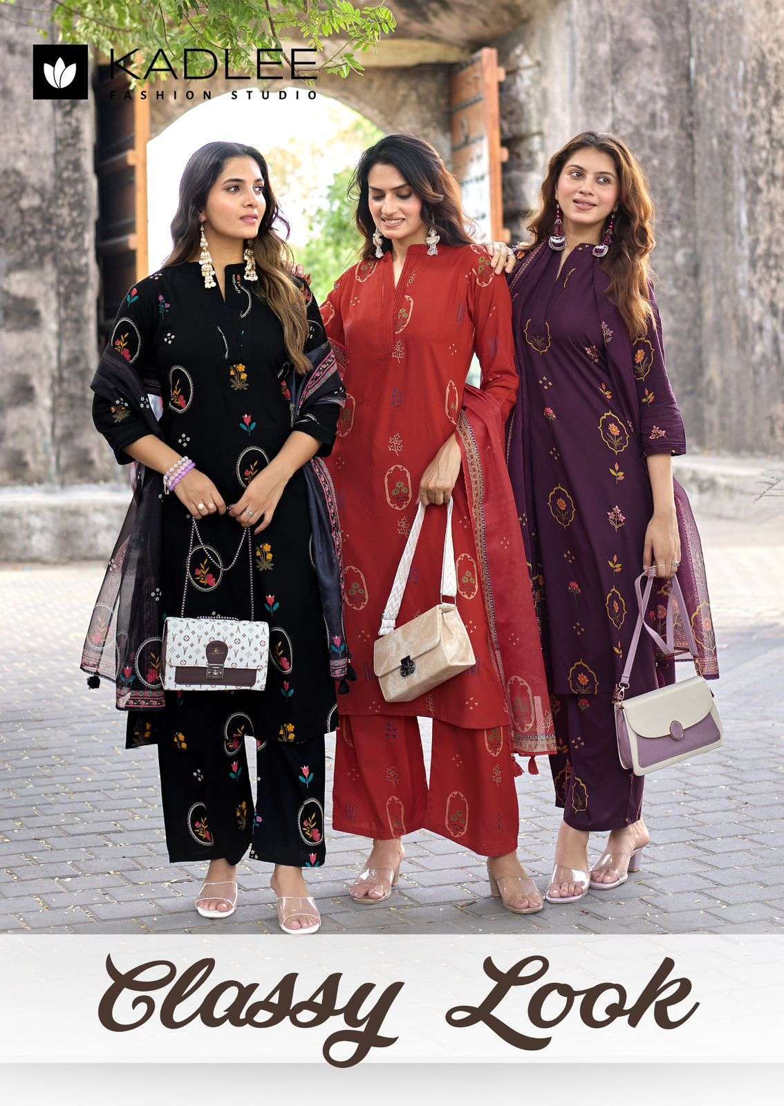 KADLEE CLASSY LOOK RAYON FANCY EMBROIDERED PRINT WORK READYMADE SALWER KAMEEZ BEST RATE 2026
