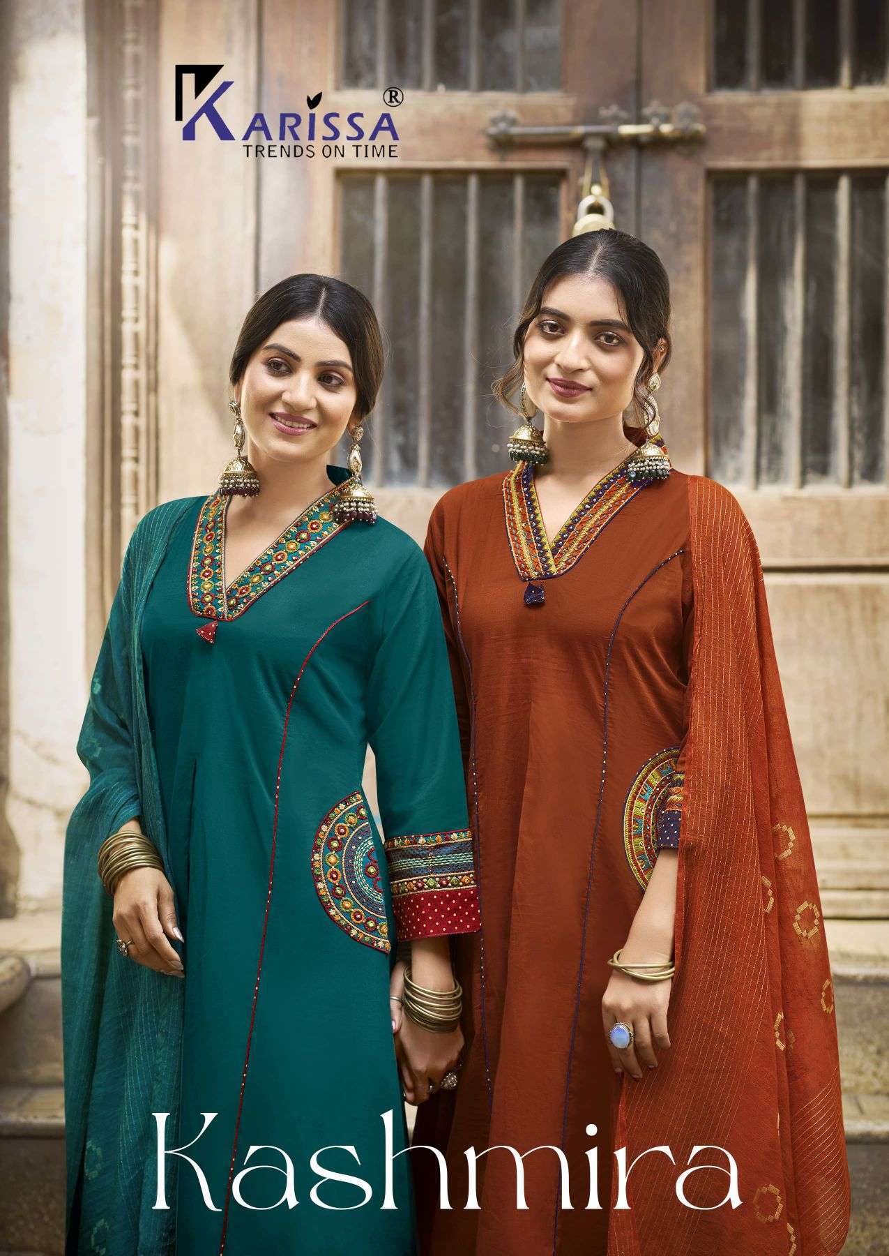 KARISSA KASHMIRA 1001 TO 1006 COTTON WITH HANDWORK READYMADE SALWER KAMEEZ BEST RATE 