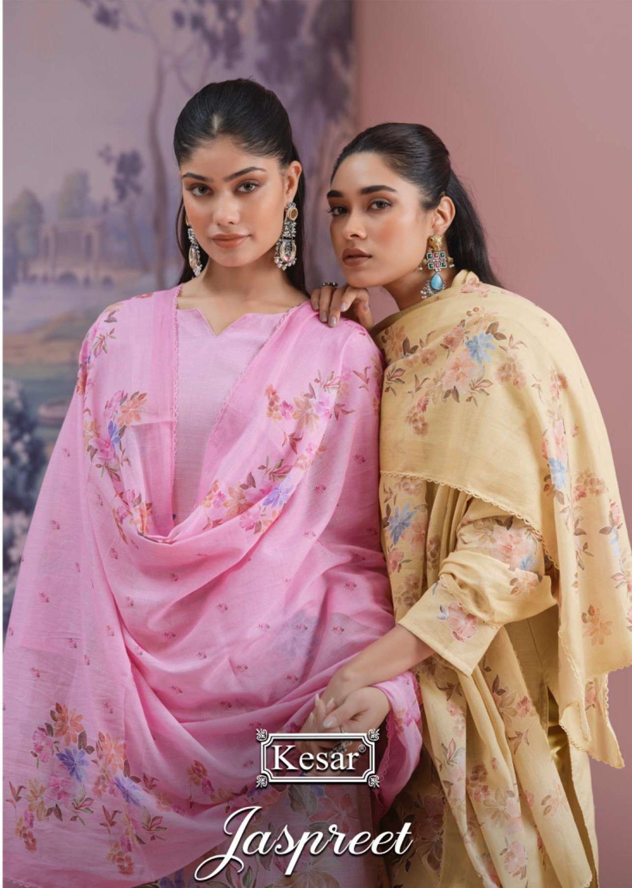 KESAR JASPREET LAWN COTTON EMBROIDERY SUIT WHOLESALER BEST RATE DEALER 