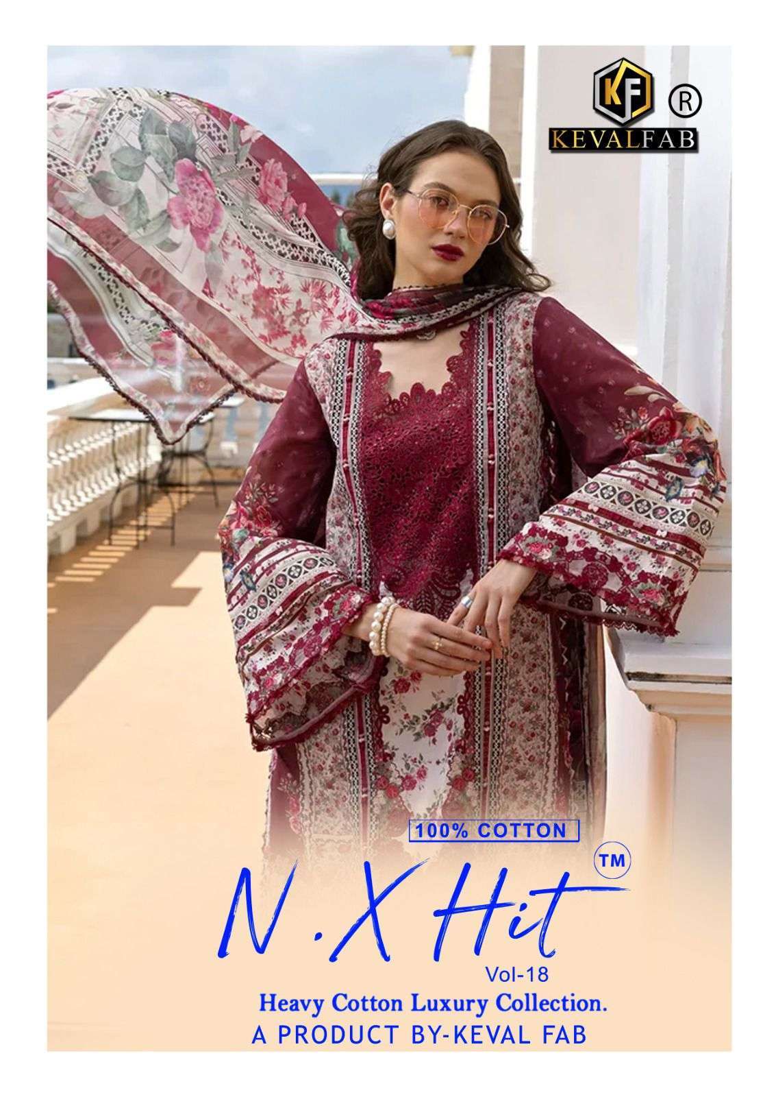 KEVAL FAB NX HIT VOL 18 COTTON PAKISTANI PRINTED SALWER KAMEEZ WHOLESALER 2026