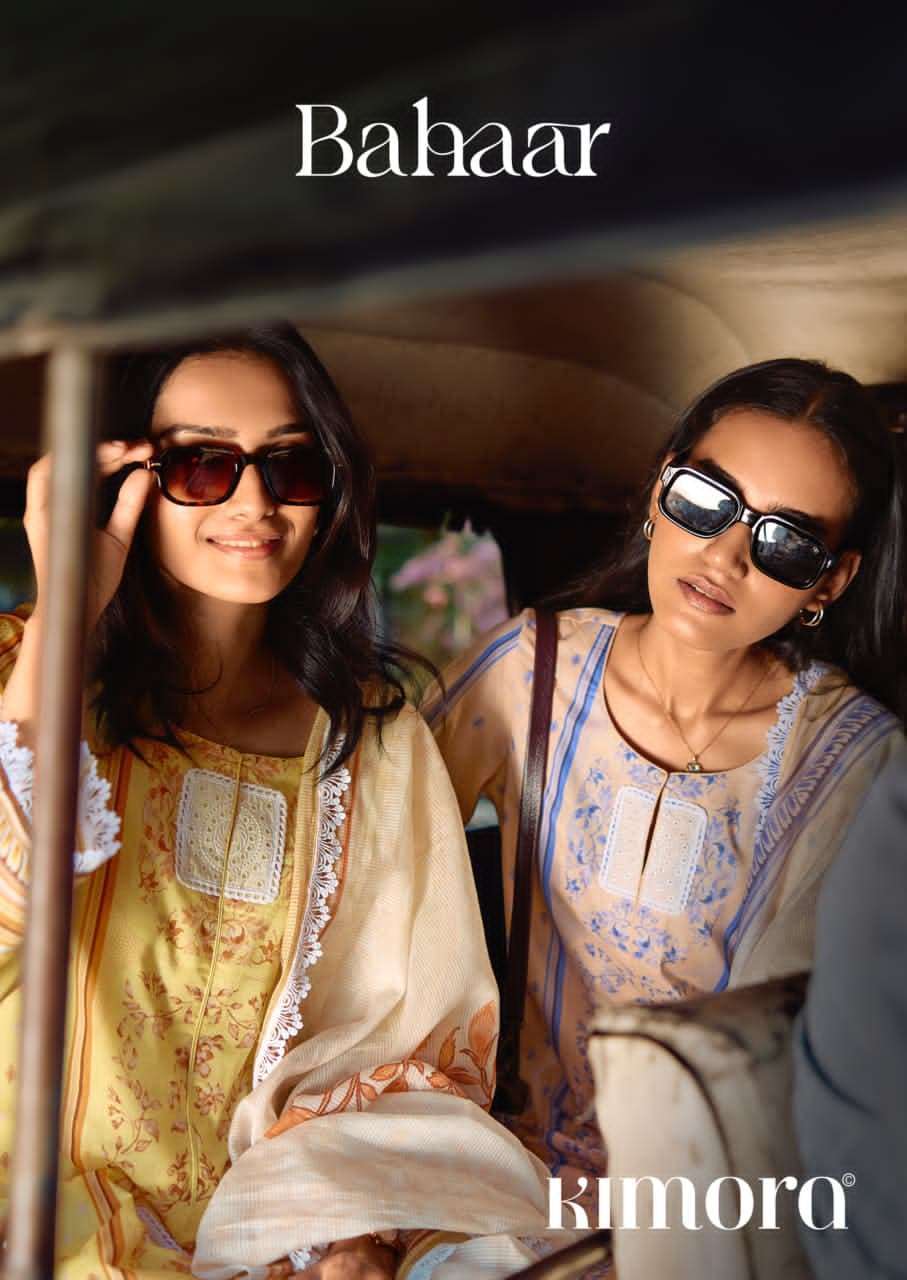 KIMORA BAHAAR PURE LAWN COTTON LADIES DRESS CATALOG BEST RATE EXPORTERS 