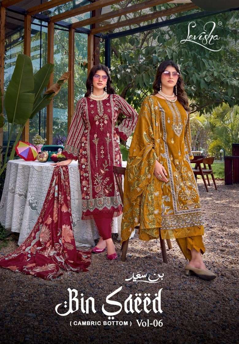 LEVISHA BIN SAEED NX VOL 6 LAWN COTTON SUIT WHOLESALER BEST RATE 2026