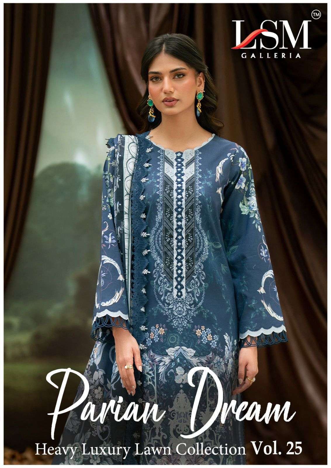 LSM GALLERIA PARIAN DREAM VOL 25 LAWN PRINTED PAKISTANI DRESS SUPPLIER 2026