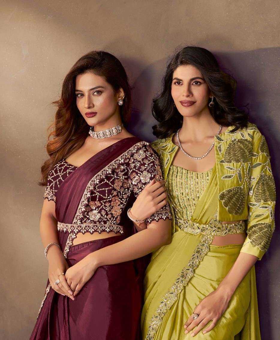 MAHOTSAV MOHMANTHAN 15900 COLORS DESIGNER READYMADE BLOUSE SAREE EXPORTERS 