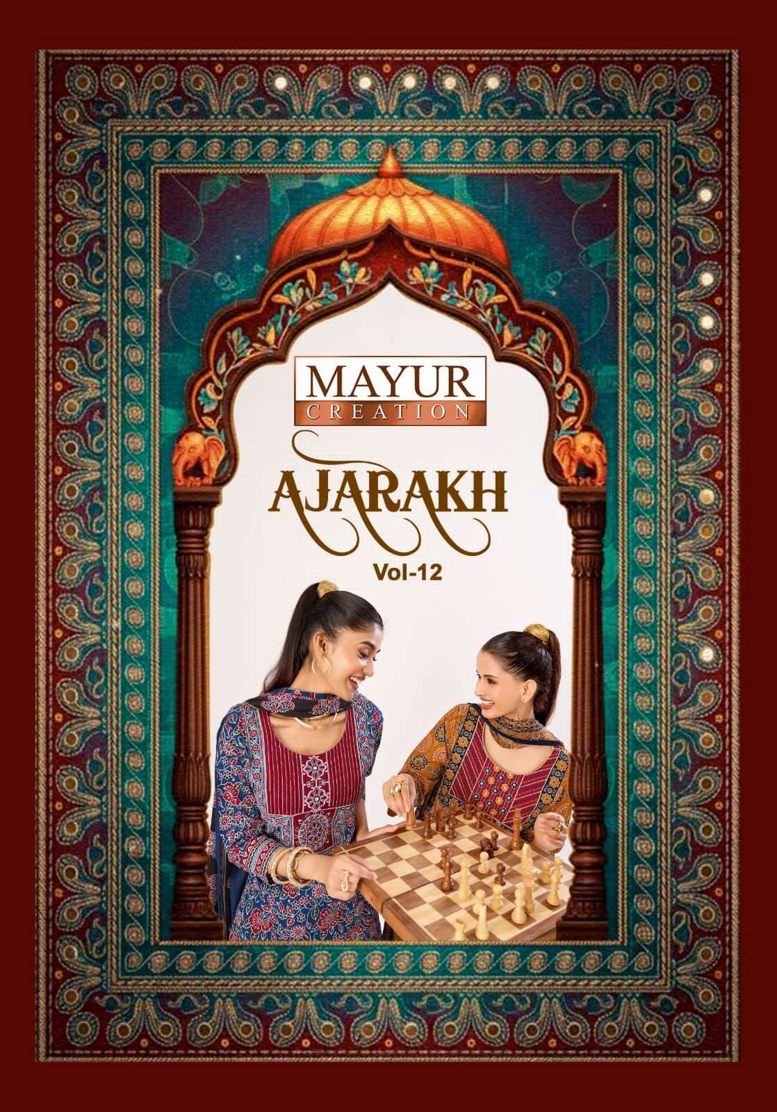 MAYUR AJARAKH VOL 12 READYMADE KURTI SUPPLIER WHOLESALE PRICE 