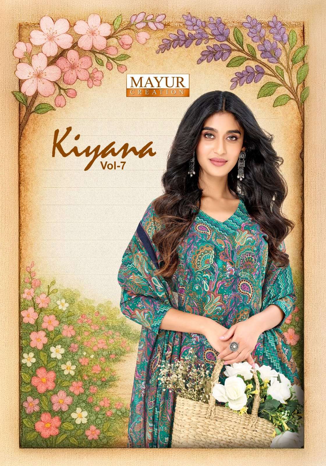 MAYUR CREATION KIYANA VOL 7 COTTON FANCY WORK READYMADE SALWER KAMEEZ BEST RATE 
