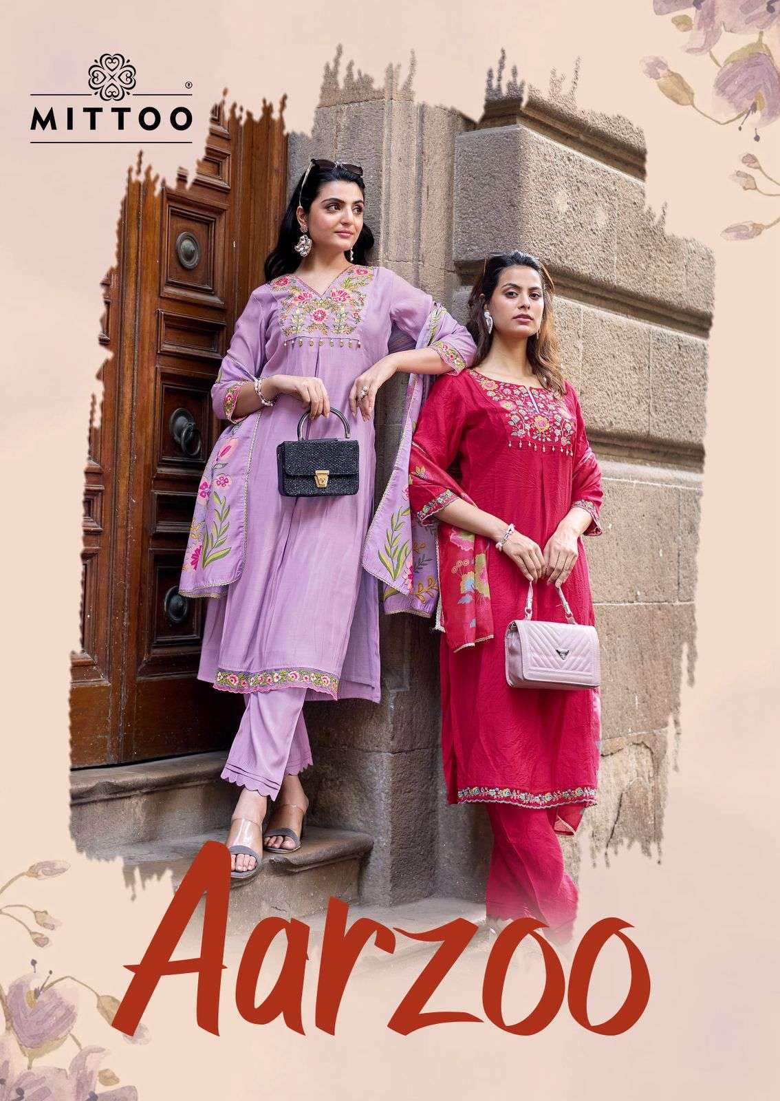MITTOO AARZOO VISCOSE WEAVING THREAD WORK READYMADE SALWER KAMEEZ BEST RATE 2026