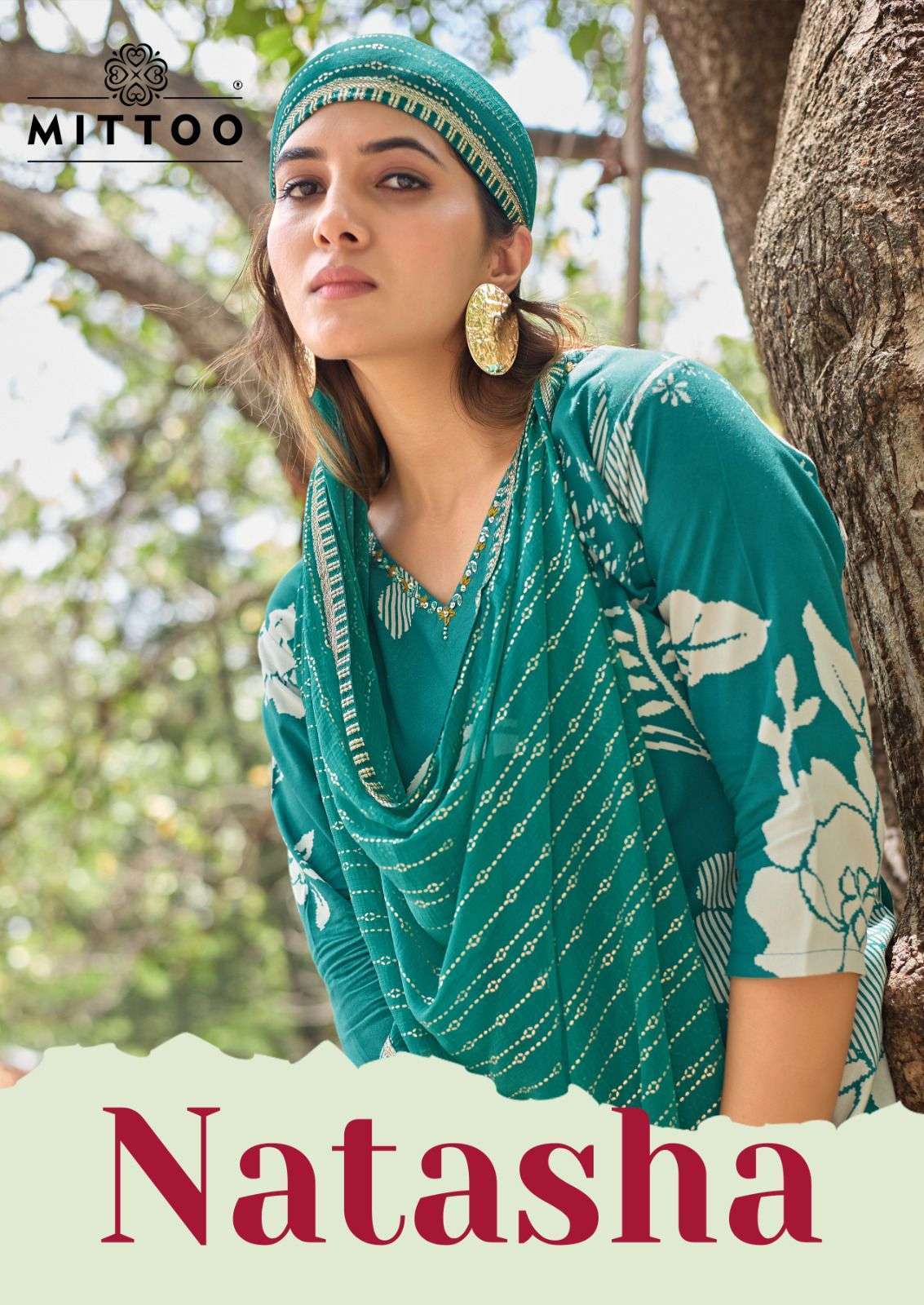 MITTOO NATASHA RAYON FANCY EMBROIDERED PRINTED WORK SALWER KAMEEZ BEST RATE 