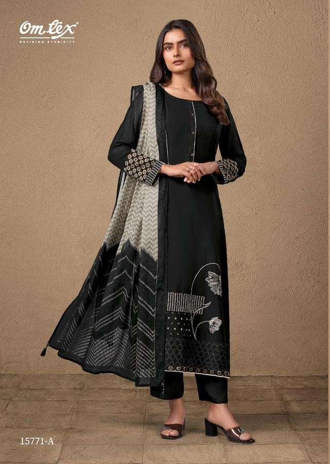 OMTEX NAVATMANI MAL CHANDERI FANCY DESIGNER PRINT SALWER KAMEEZ BEST RATE 2026