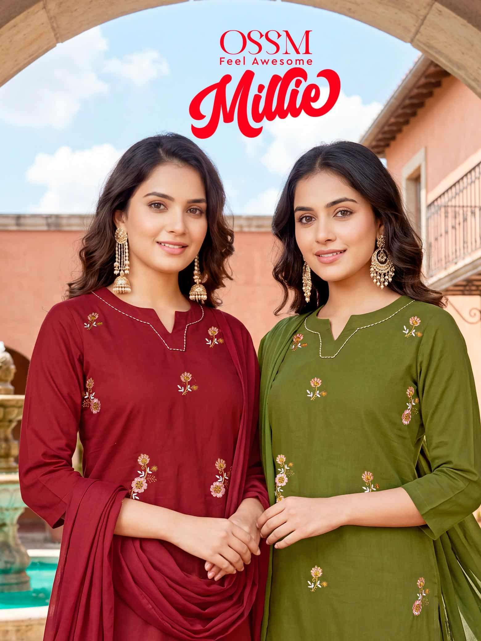OSSM MILLIE 101 TO 105 PREMIUM COTTON 3 PCS SET WHOLESALER BEST RATE 2026