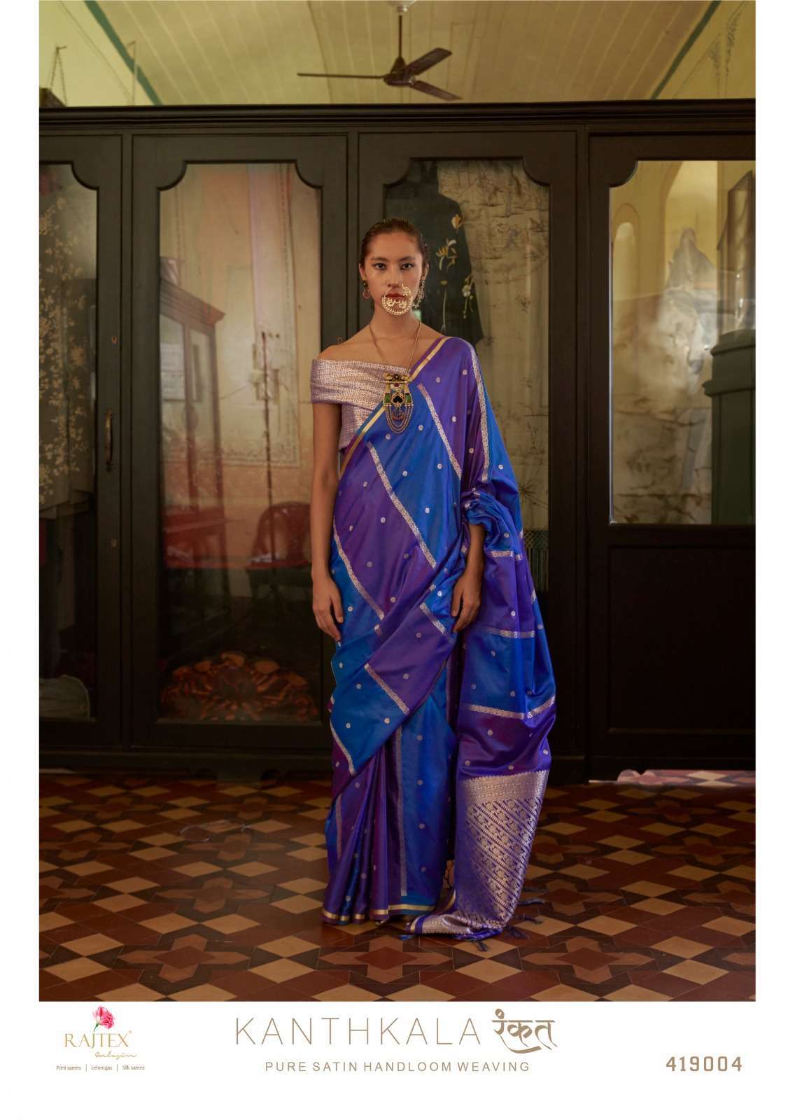 RAJTEX KANTHKALA RANGKAT 419001 TO 419006 HANDLOOM SAREE EXPORTERS