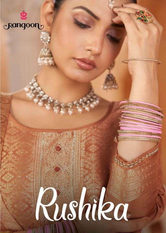 RANGOON RUSHIKA VISCOSE MUSLIN ZARKAN DIAMOND WORK READYMADE SALWER KAMEEZ BEST RATE 2026
