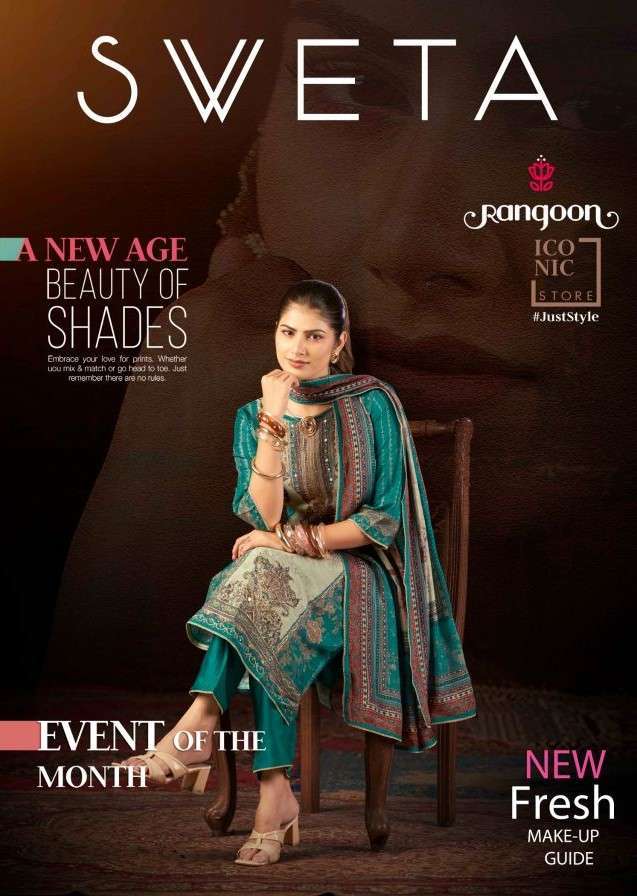 RANGOON SVETA MUSLIN PURE DIGITAL DIAMOND WORK READYMADE READYMADE SALWER KAMEEZ BEST RATE 