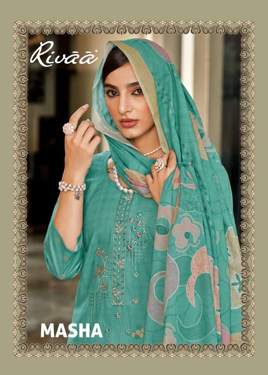 RIVAA MASHA ITALIAN LAWN FANCY PRINTED SALWER KAMEEZ BEST RATE 