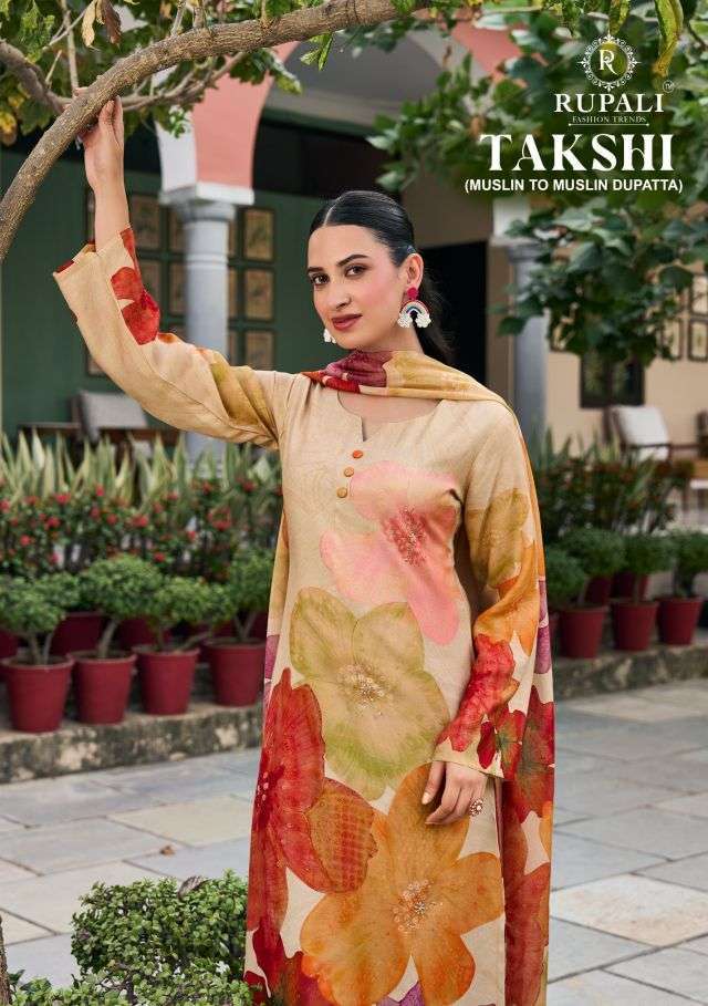 RUPALI FASHION TAKSHI VISCOSE MUSLIN FANCY PRINTED SALWER KAMEEZ BEST RATE 