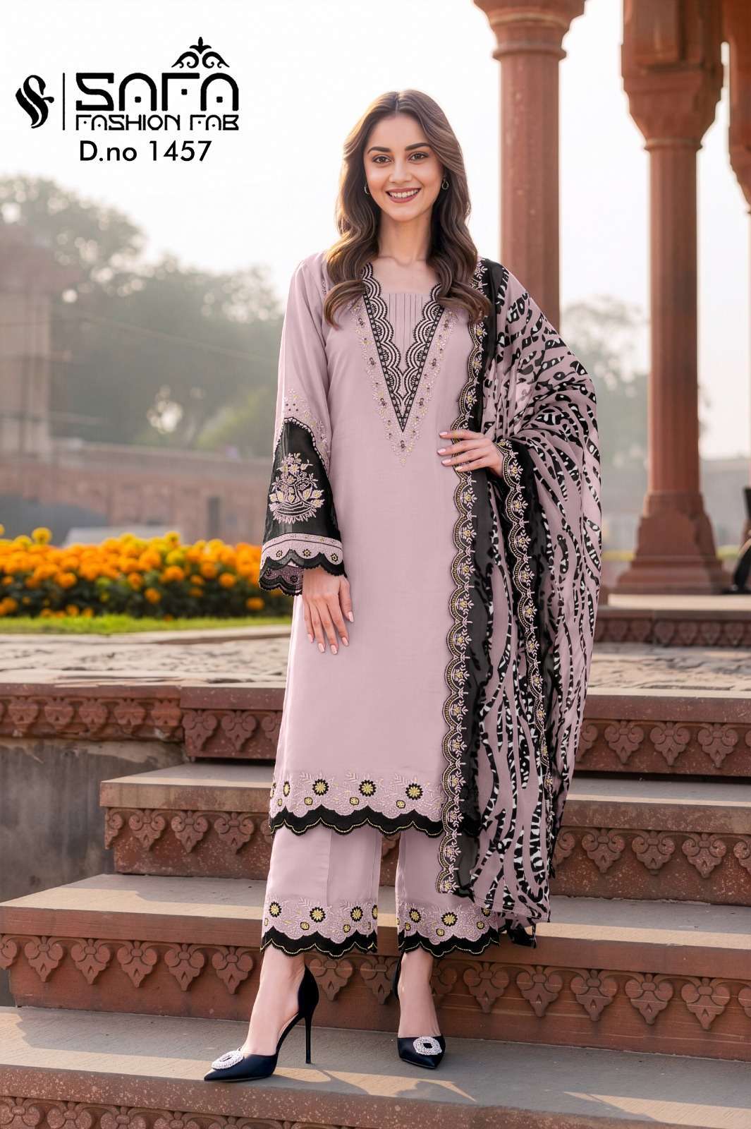 SAFA FASHION FAB 1457 COLORS PAKISTANI READYMADE SALWER KAMEEZ BEST RATE 