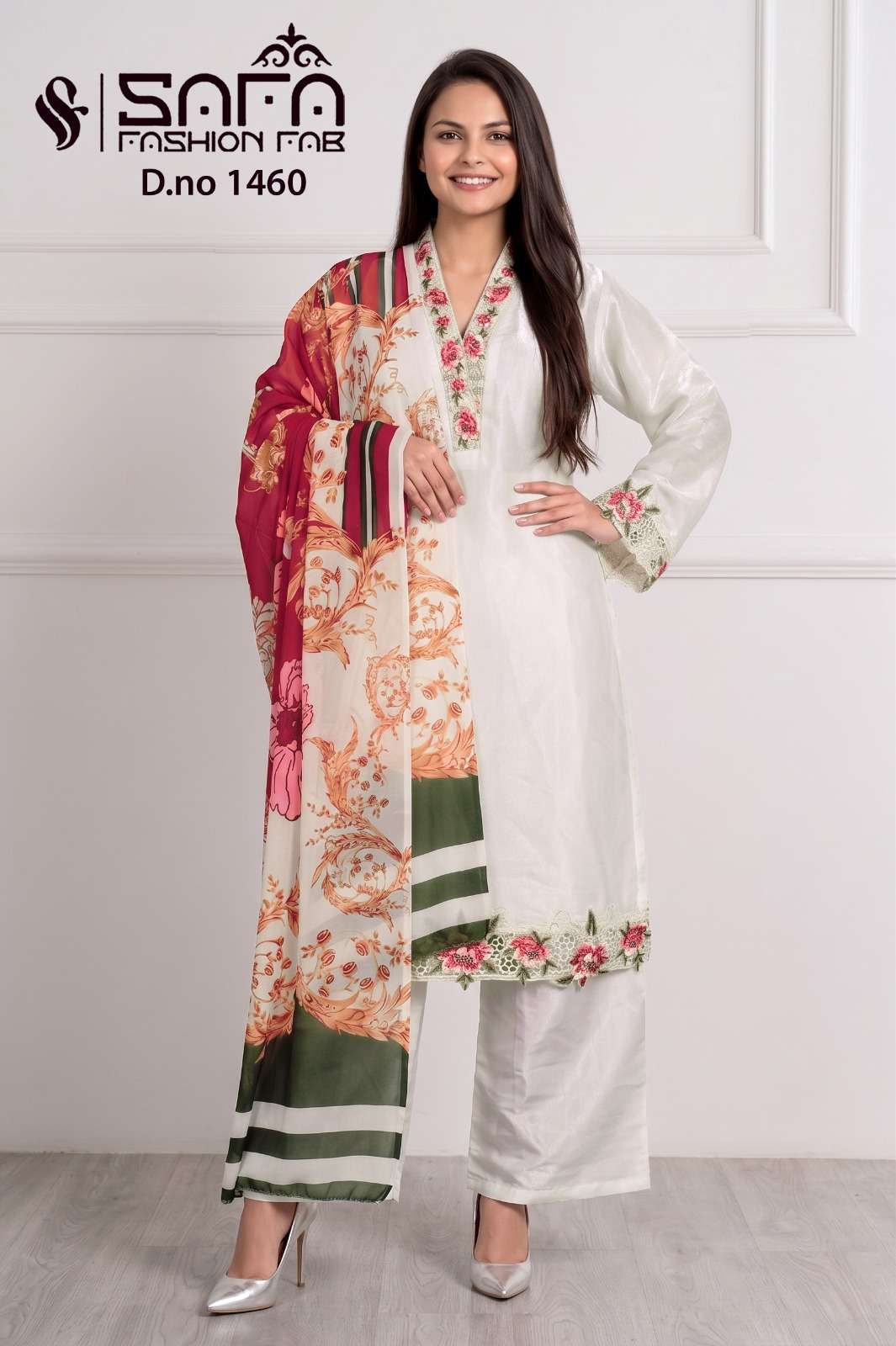 SAFA FASHION FAB 1460 COLORS SOFT COTTON READYMADE 3 PIECE SET WHOLESALER 