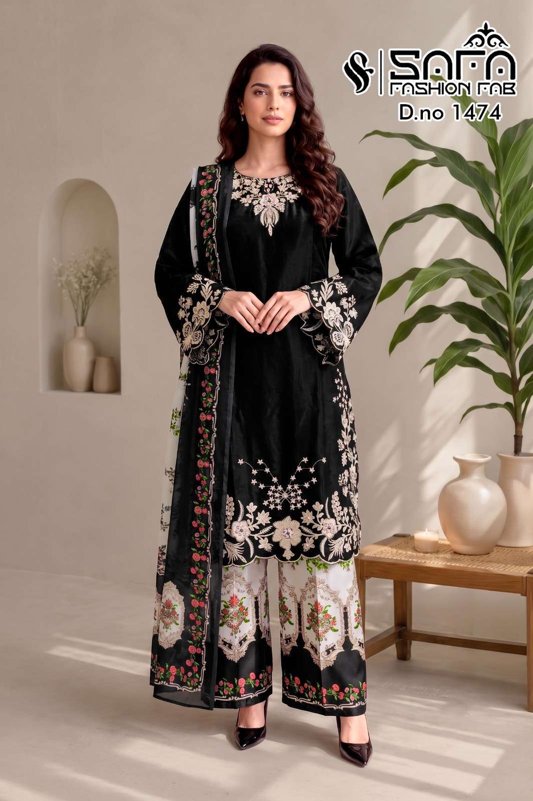SAFA FASHION FAB 1474 COLORS READYMADE PAKISTANI SUIT WHOLESALER BEST RATE 2026
