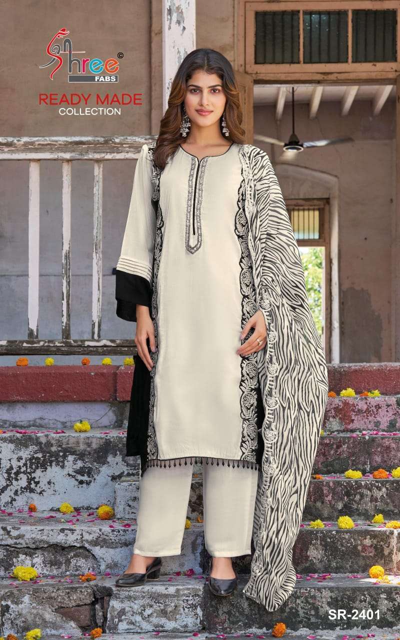 SHREE FAB 2401 COLORS ROMAN DESIGNER READYMADE SALWER KAMEEZ BEST RATE 2026