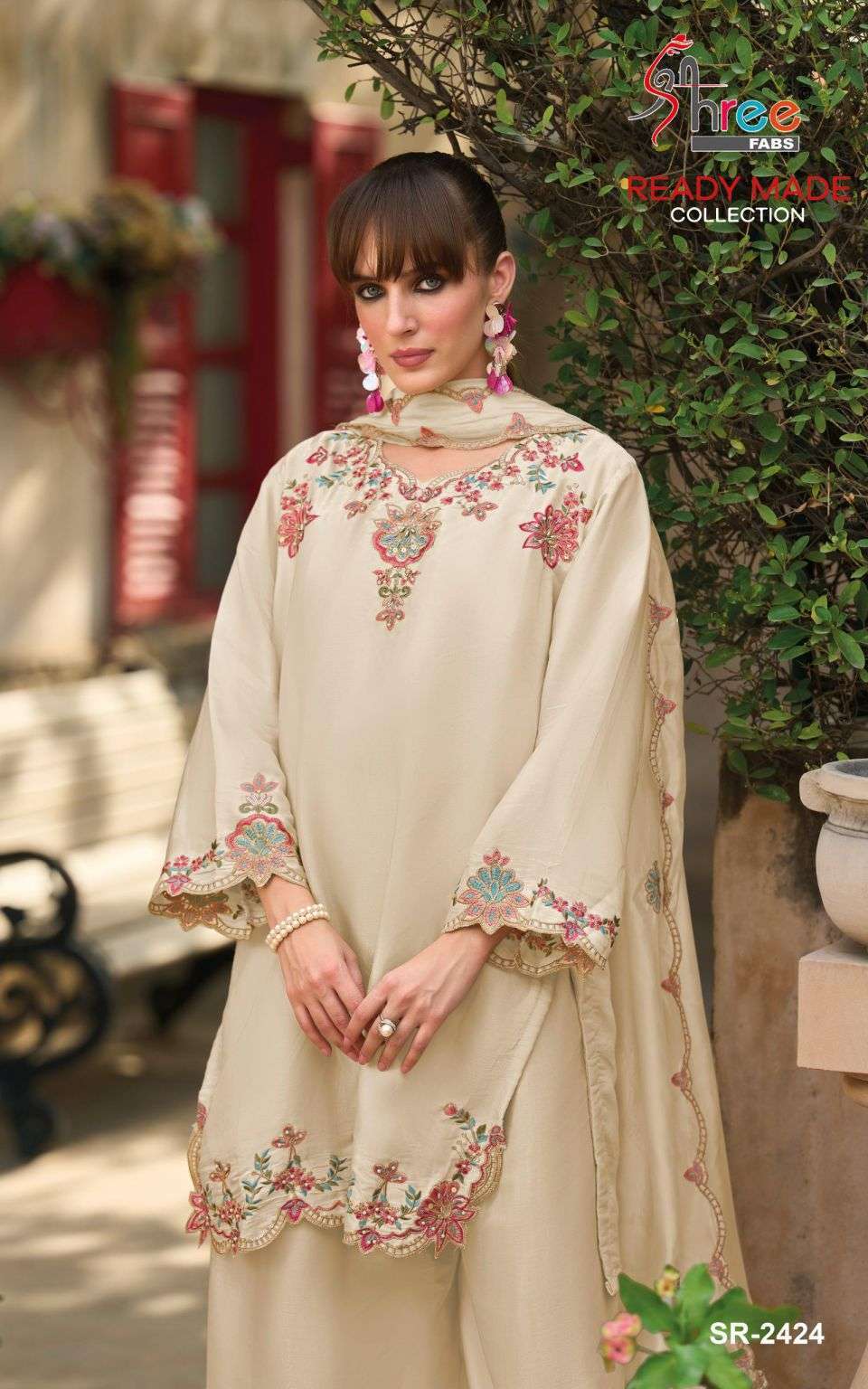 SHREE FAB 2424 COLORS CAMBRIC COTTON PAKISTANI READYMADE SALWER KAMEEZ BEST RATE 