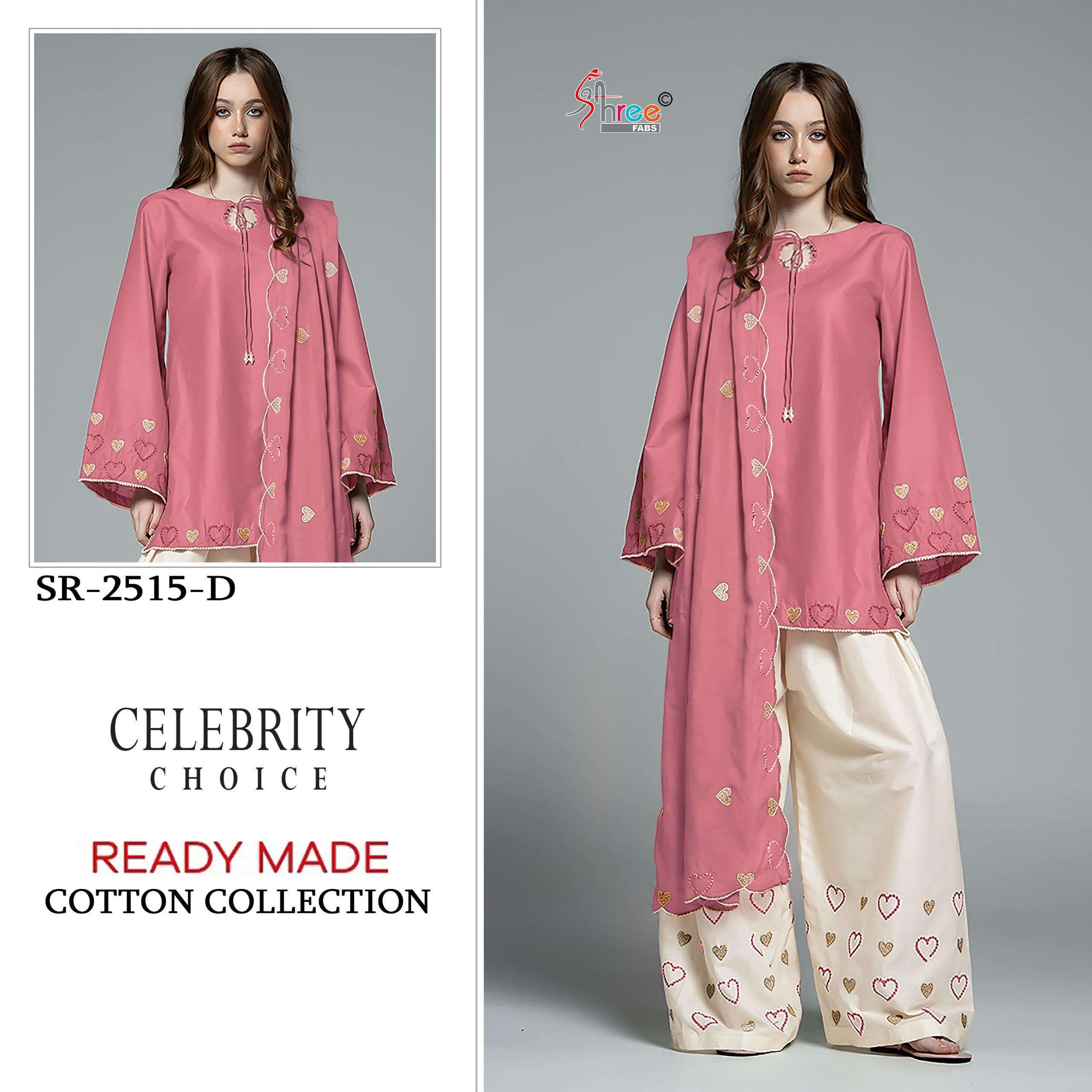 SHREE FAB 2515 COLORS CAMBRIC COTTON PAKISTANI READYMADE SUIT WHOLESALER 