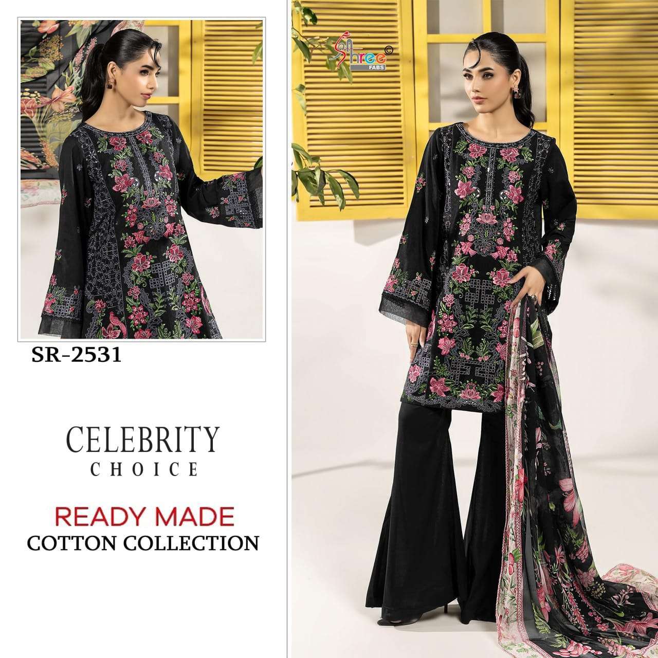 SHREE FAB 2531 CAMBRIC COTTON READYMADE PAKISTANI SUIT WHOLESALER 2026