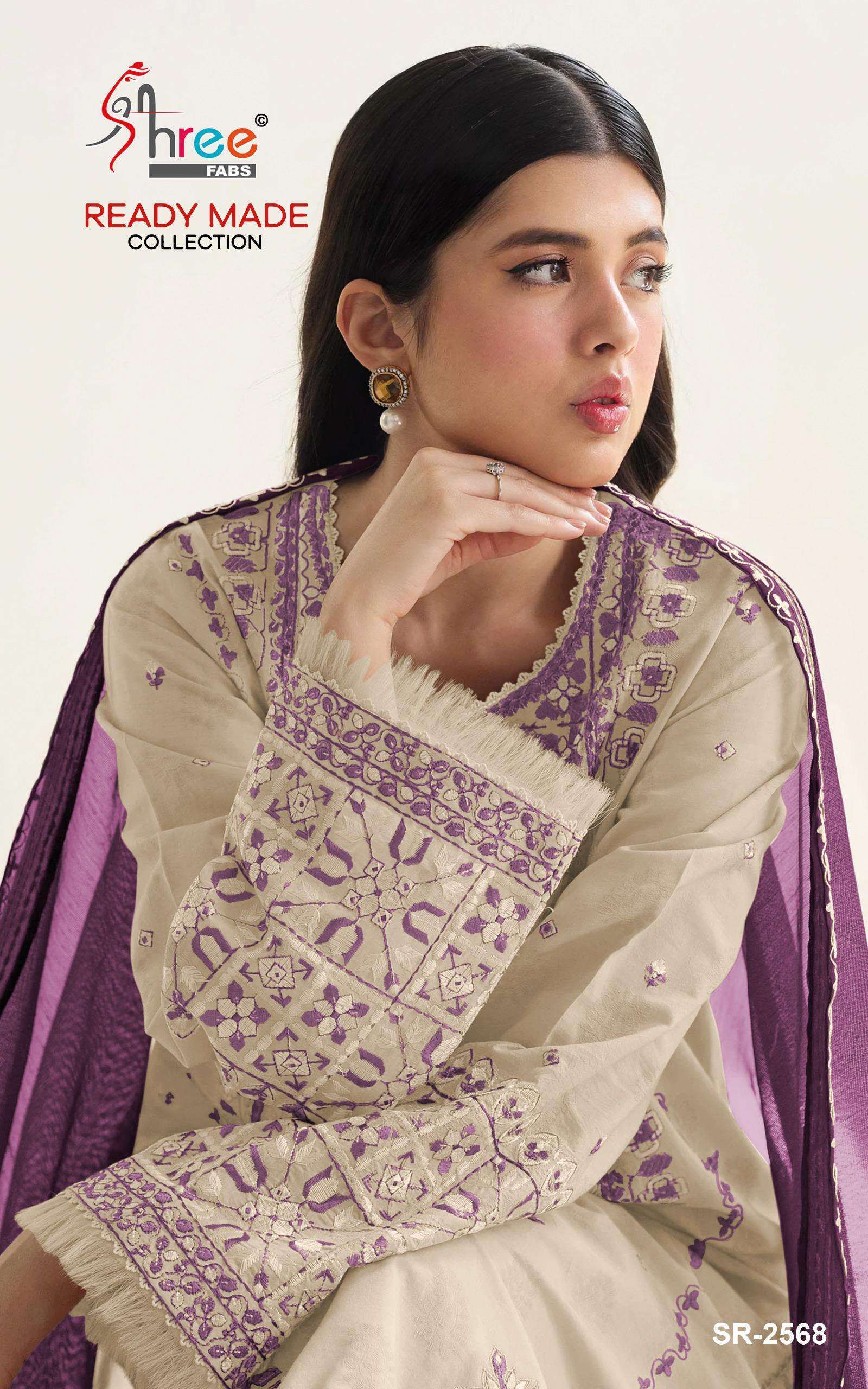 SHREE FAB 2568 COLORS CAMBRIC COTTON READYMADE SUIT WHOLESALER BEST RATE 